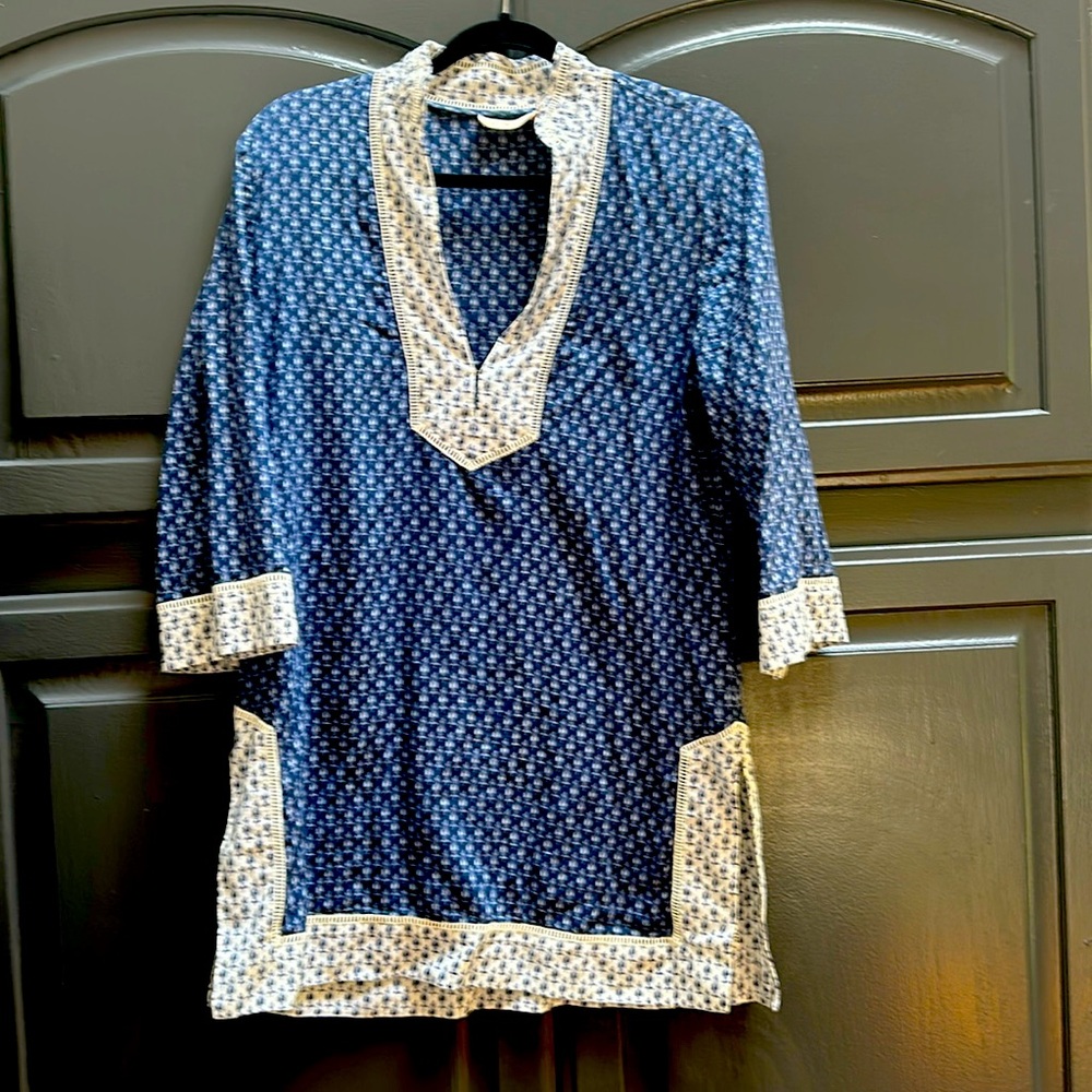 Tory Burch tunic blue size medium